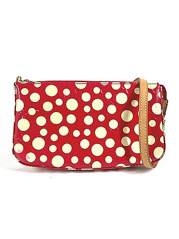 Louis Vuitton Pochette Accessoire Red Patent Leather Clutch Bag (view 1)