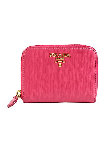 Prada Saffiano Pink Leather Wallet (view 1)