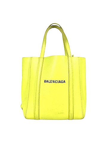 Balenciaga Everyday Yellow Leather Shoulder Bag (view 1)