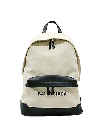 Balenciaga Explorer White Canvas Backpack Bag (view 1)