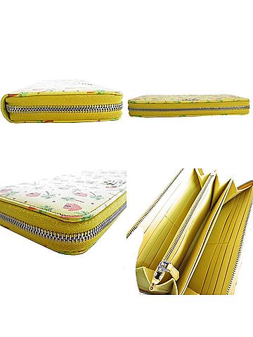 Prada Saffiano Yellow Leather Wallet (view 2)