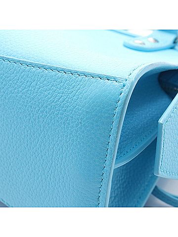 Balenciaga City Mini Blue Leather Handbag (view 2)