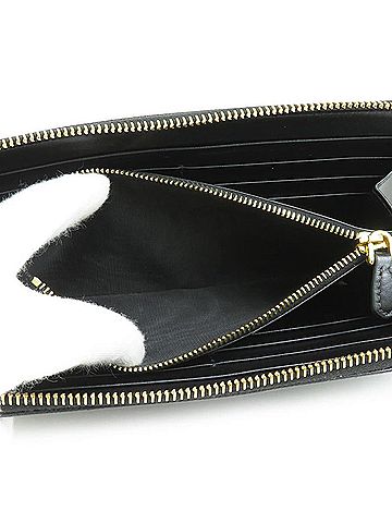 Prada Saffiano Black Leather Wallet (view 2)