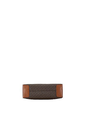 Michael Kors Mercer Brown Canvas Tote Bag (view 2)