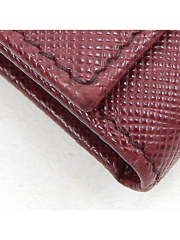 Prada Burgundy Leather Wallet (view 2)