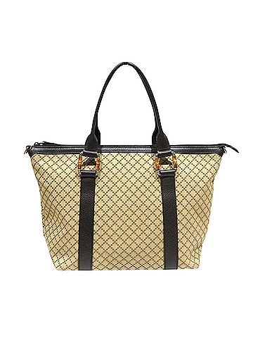 Gucci Diamante Beige Canvas Tote Bag (view 1)