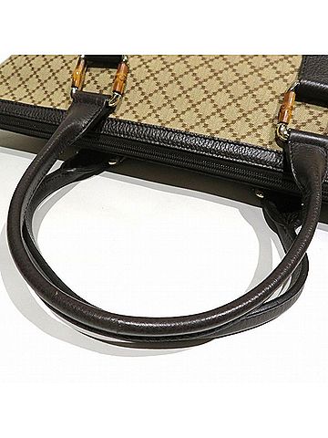 Gucci Diamante Beige Canvas Tote Bag (view 2)