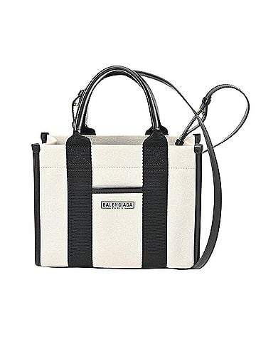 Balenciaga Hardware Black Canvas Shoulder Bag (view 1)