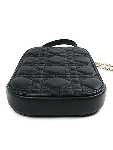 Dior Lady  Black Leather Clutch Bag (view 2)