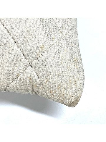 Chanel Coco Mark White Canvas Shoulder Bag (view 2)