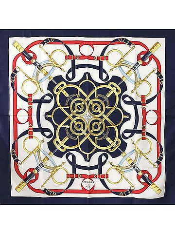 Hermès Carré 90 Multicolour Silk Scarf (view 1)