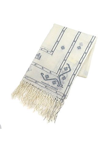Hermès Navy Silk Scarf (view 1)