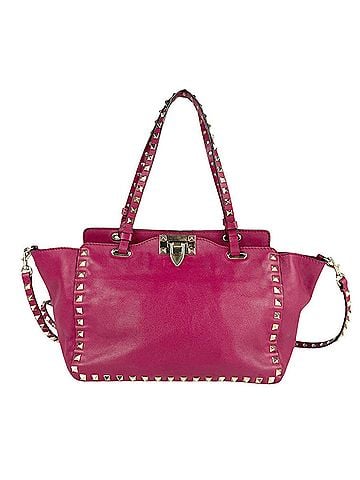 Valentino Garavani Rockstud Pink Leather Shoulder Bag (view 1)