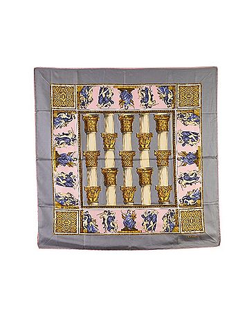 Céline Multicolour Silk Scarf (view 1)
