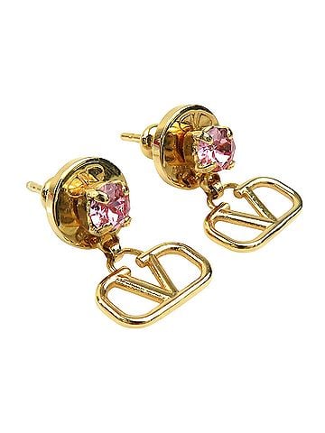 Valentino Garavani Gold Metal Earring Jewelry (view 1)