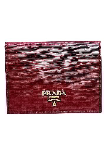 Prada Red Leather Wallet (view 1)