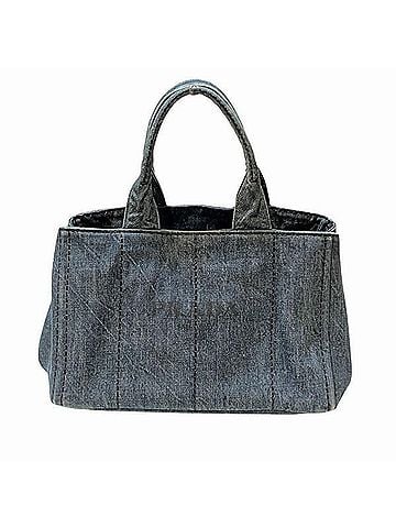 Prada Canapa Blue Denim - Jeans Tote Bag (view 1)