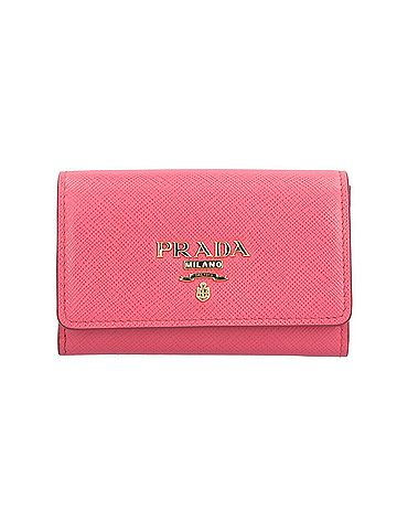 Prada Saffiano Pink Leather Wallet (view 1)