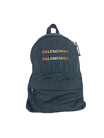 Balenciaga Black Synthetic Backpack Bag (view 1)