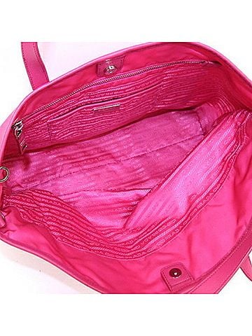 Prada Tessuto Pink Synthetic Tote Bag (view 2)