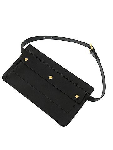 Burberry Black Leather Clutch Bag (view 1)