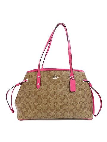 Coach Signature Beige Canvas Tote Bag (view 1)