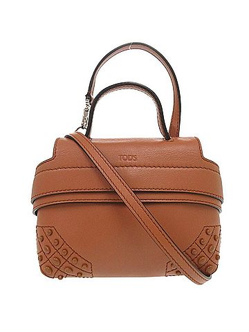Tod's Wave Brown Leather Handbag (view 1)