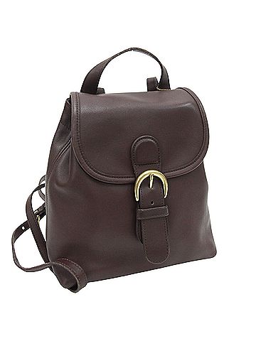Coach Brown Leather Backpack Bag (view 1)