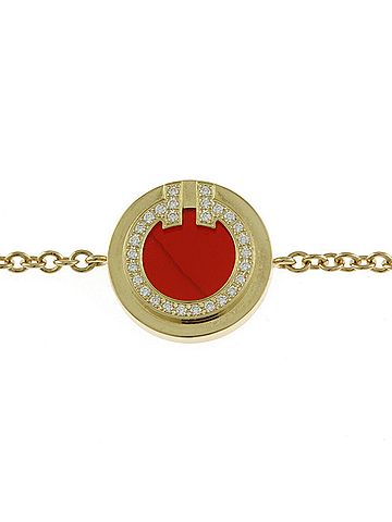 Tiffany & Co. T Gold Yellow Gold Bracelet Jewelry (view 2)
