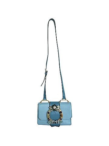 Miu Miu Miu Lady Blue Leather Shoulder Bag (view 1)