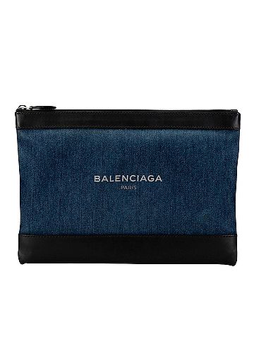 Balenciaga Black Denim - Jeans Clutch Bag (view 1)