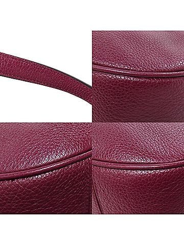 Coach Hobo Burgundy Leather Handbag (view 2)