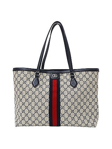 Gucci Ophidia Beige Canvas Tote Bag (view 1)