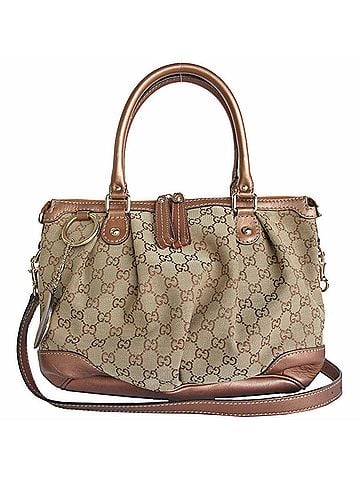 Gucci Sukey Beige Canvas Tote Bag (view 1)