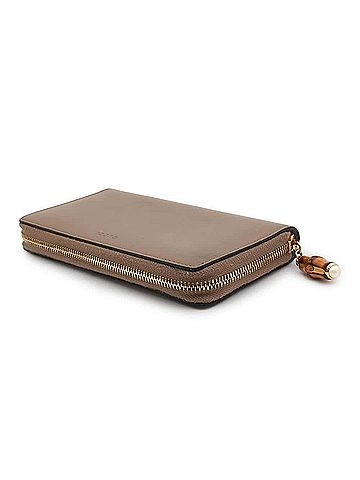 Gucci Bamboo Beige Leather Wallet (view 2)