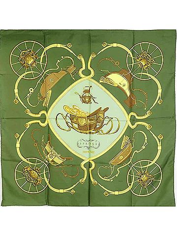 Hermès Carré 90 Multicolour Silk Scarf (view 1)