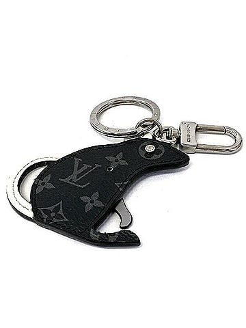 Louis Vuitton Porte Clés Black Leather Bag Jewelry (view 2)