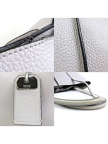 Tod's Grey Leather Handbag (view 2)