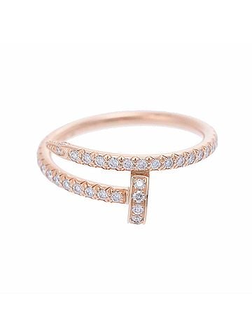 Cartier Juste Un Clou Gold Rose Gold Ring Jewelry (view 1)