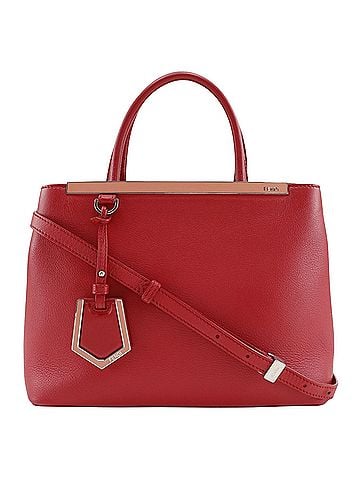 Fendi 2Jours Red Leather Handbag (view 1)