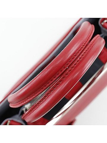 Fendi 2Jours Red Leather Handbag (view 2)