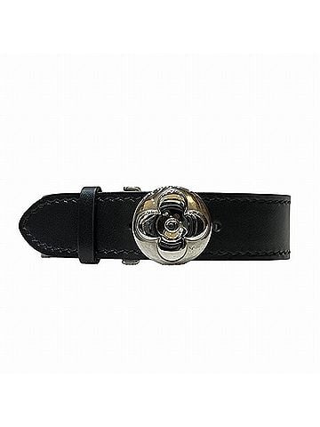 Louis Vuitton Blooming Black Leather Bracelet Jewelry (view 1)