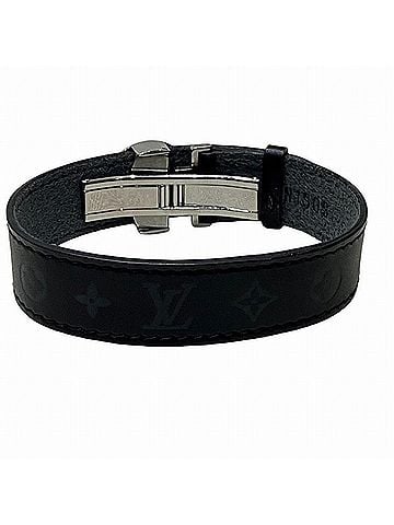 Louis Vuitton Blooming Black Leather Bracelet Jewelry (view 2)