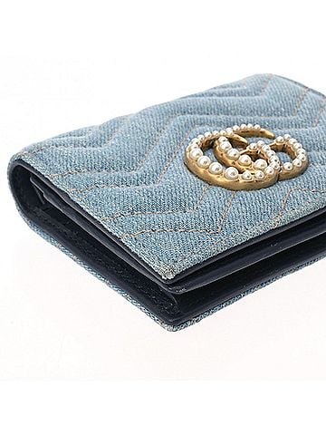 Gucci Marmont Blue Denim - Jeans Wallet (view 2)