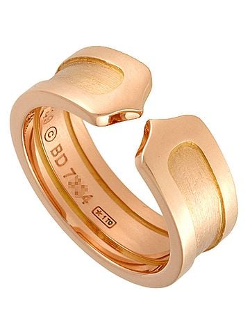 Cartier 2C C2 Gold Rose Gold Ring Jewelry (view 1)