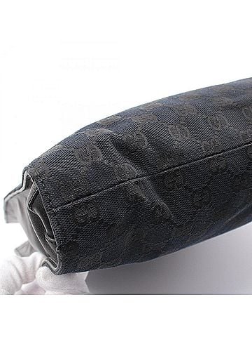 Gucci Gg Canvas Black Canvas Tote Bag (view 2)
