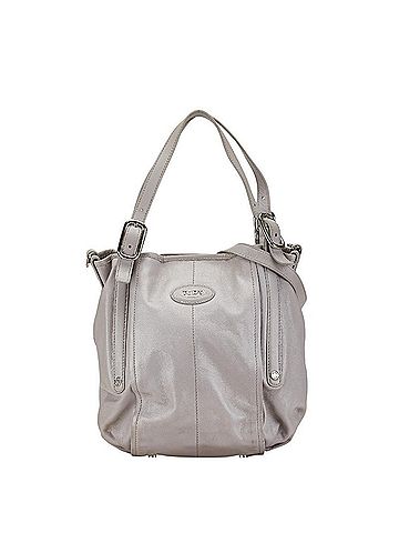 Tod's G-Bag Grey Leather Shoulder Bag (view 1)
