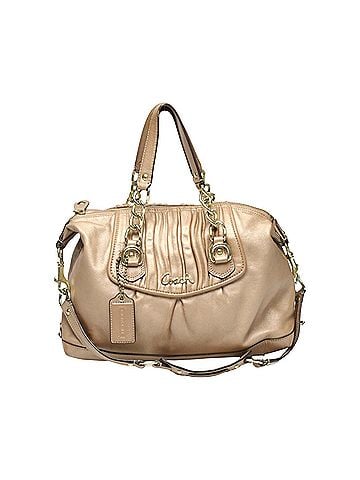 Coach Beige Leather Shopper Bag (view 1)
