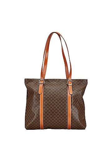 Céline Brown Canvas Tote Bag (view 1)