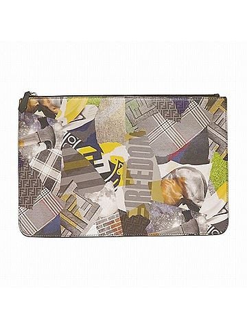 Fendi Multicolour Leather Clutch Bag (view 1)